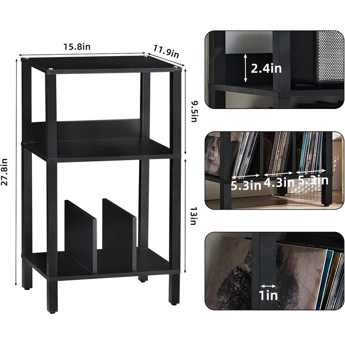 LELELINKY Стіл для принтера на колесах, мобільний двоярусний стійка для принтера, підставка для принтера з фіксуючими колесами, візок для принтера для офісу, факсу та дому, 52,5 x 40 x 36 см, Колір: Коричневий