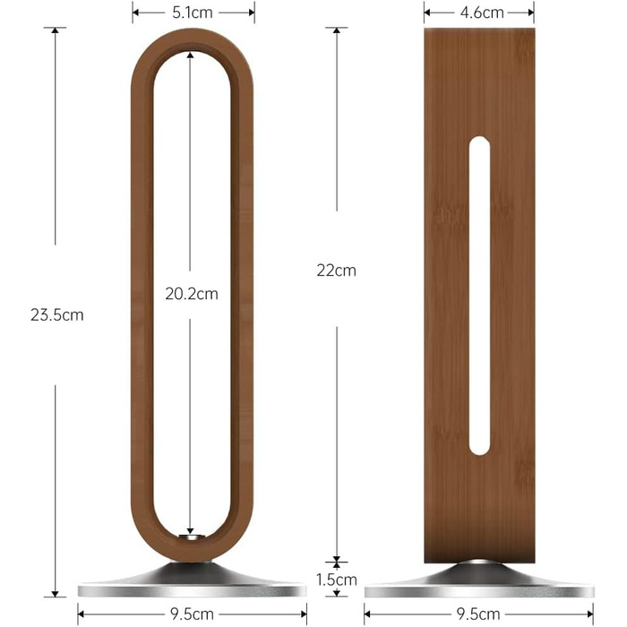 Підставка для навушників EHOTER з дерева, U-подібний дизайн, універсальна, для всіх розмірів навушників