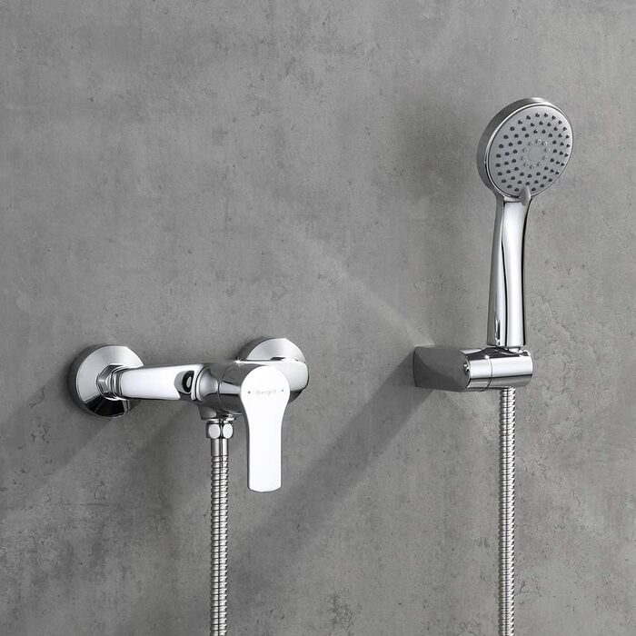 Набір змішувача для ванни Ibergrif Star з душовим набором, хром (душова арматура)