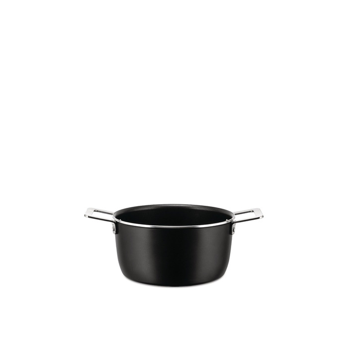 Каструля з двома ручками 20 см, чорні каструлі та сковорідки Alessi