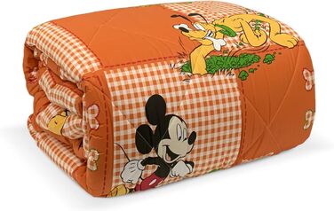 Зимова ковдра Nada Home Disney Caleffi Міккі Маус, односпальне ліжко, 5915 односпальне ліжко помаранчеве