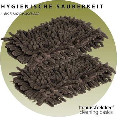 Швабра для підлоги Hausfelder чохол для швабри з мікрофібри 2x, 145 см (високий ворс)