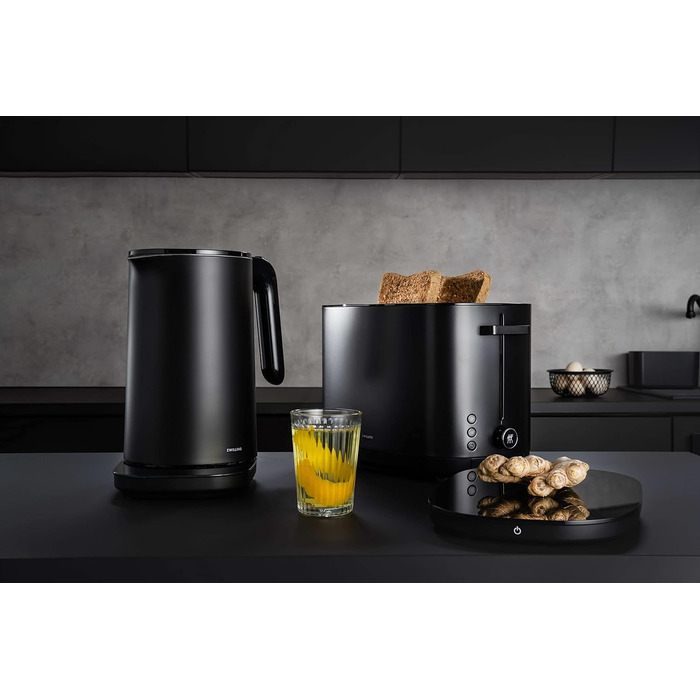 Електричний чайник ZWILLING Enfinigy Pro з регулюванням температури, фільтром від накипу, функцією підтримання тепла, бездротовий, 1850 Вт, 1,5 л, чорний