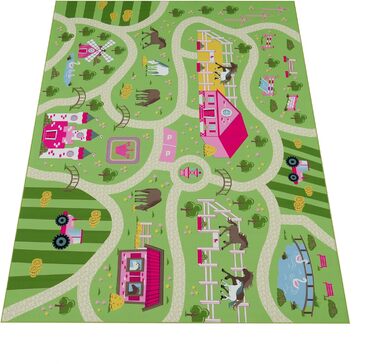 Килимок для дитячої кімнати Paco Home 160x220 см зелений