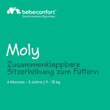 Дитячий стільчик Bebeconfort Moly, 6 міс - 3 роки, 9-15 кг, компактний, регульований