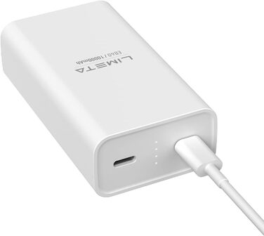 Вт 2-портовий швидкий зарядний пристрій USB-C зі світлодіодним дисплеєм, звуковим сигналом, сумісний з iPhone, 10000mAh Power Bank 36