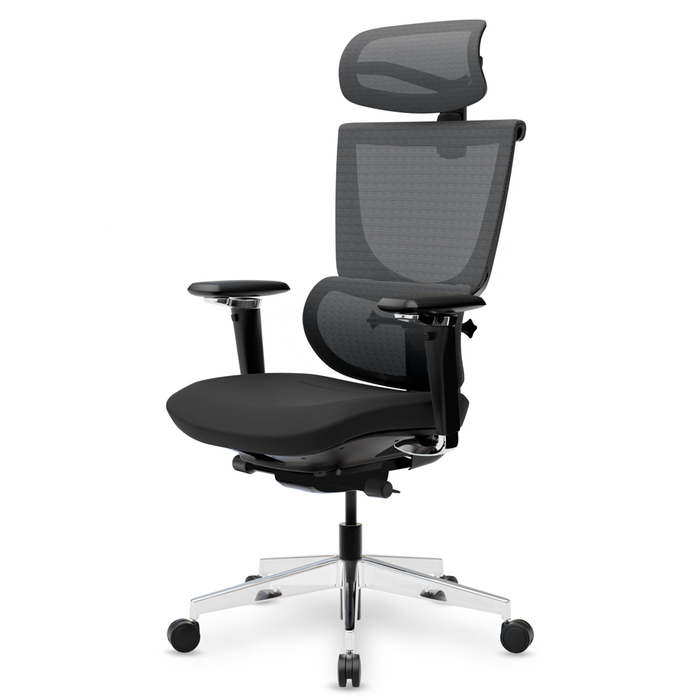 Крісло Mealux S8 Air Fabric Black (арт. HF-S8P F/B)
