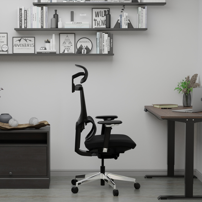 Крісло Mealux S8 Air Fabric Black (арт. HF-S8P F/B)