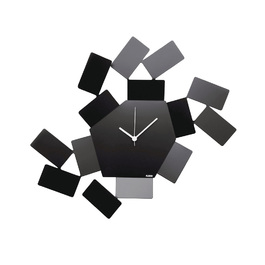 Настінний годинник 46х33,5х4 см чорний Scirocco Alessi