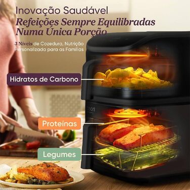 Фритюрниця повітряна COSORI Turbo Tower Chef Edition 10.8L, 2630W, чорна