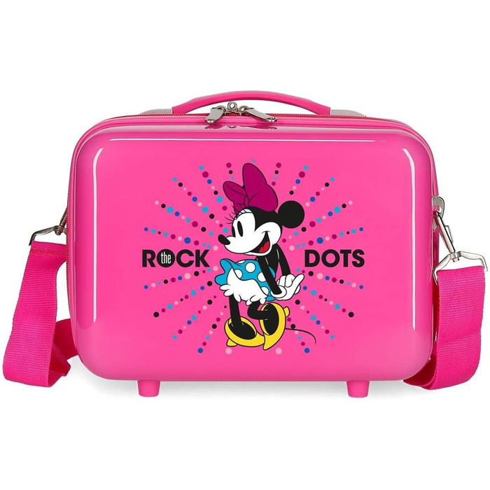 Адаптований б'юті-футляр Disney Minnie Sunny Day рожевий 29x215 cms ABS (Neceser Rock Dots, Neceser, Fuchsia)