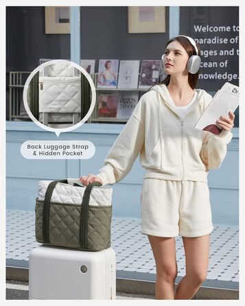 Сумка-шоппер LOVEVOOK: велика, легка, з відділенням для ноутбука 15.6