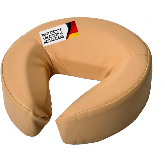 Подушка для масажного столу з екошкіри (бежева)