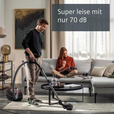 Пылесос Siemens Z7.0 VSZ7X500 с мешком для сбора пыли: для аллергиков, тихий, 650 Вт, серый