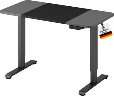 Стіл регульований по висоті Lift 2P11, 110x60см білий - Електричний, цифровий дисплей - Стіл, офісний стіл (чорний/сірий, 120x60см)