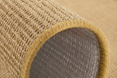 Килимок misento sisal з 100 натурального волокна плоский тканий килим uni, (50 x 80 см)