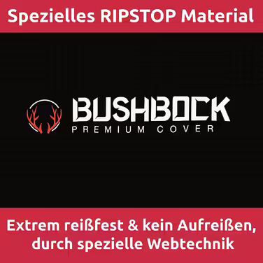 Чохол для мотоцикла BUSHBOCK Premium з верхнім чохлом - стійкий до розривів і водонепроникний