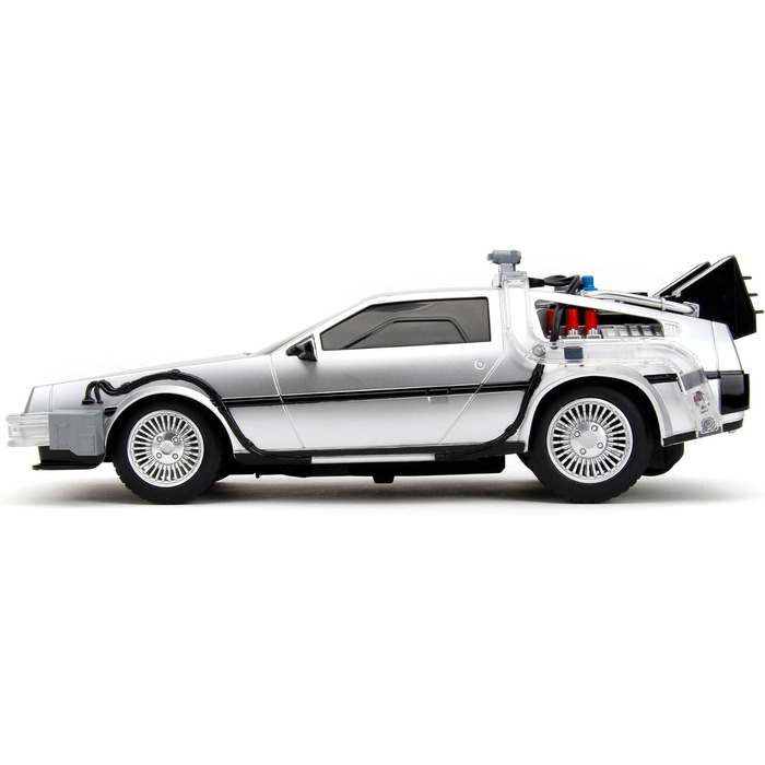 Машинка на радіокеруванні Jada Toys Зворотний у майбутнє DeLorean (28 см) Чорна, 10 км/год, USB зарядка, від 6 років