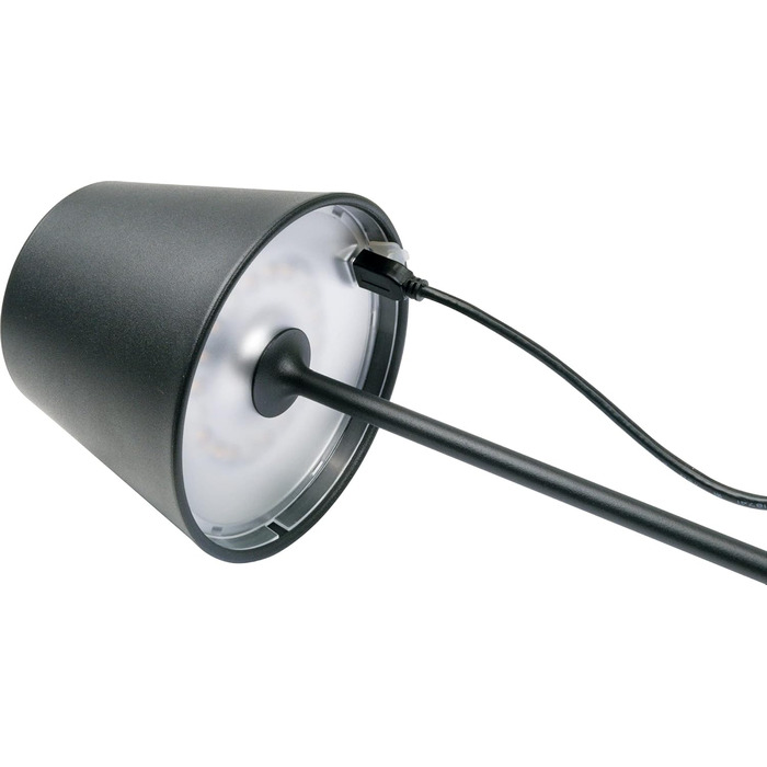 Стійка лампа Schwaiger OTL200 з нічним світлом LED, RGB, акумулятор, диммування, IP44, чорний (для дому та саду)