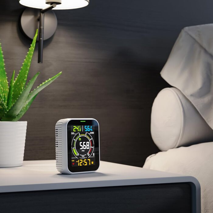 Вимірювач CO2 WiFi Brandson - Моніторинг якості повітря, датчик CO2, Tuya Smart Home, температура, вологість