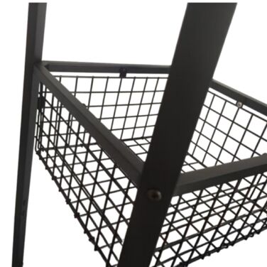 Настінна вішалка Relaxdays з гачками, полицями та кошиком