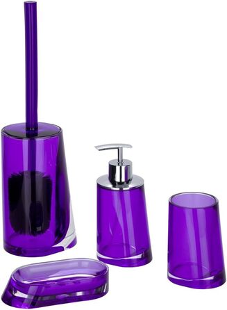 Дозатор для мила Paradise Purple, ємність 0,24 л, пластик - акрил, 8 х 16,3 х 6,6 см, фіолетовий, 20241100