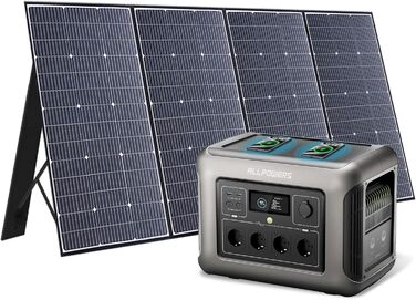 Портативна електростанція ALLPOWERS 1152Wh LiFePO4, 1800W, сонячний генератор, UltraFast зарядка, для дому, кемпінгу, подорожей