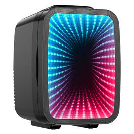 Міні-холодильник LIGIANT MF01C на 4л з підсвіткою (7 режимів), функція охолодження та підігріву, AC/DC, для авто, офісу та геймерської кімнати, чорний