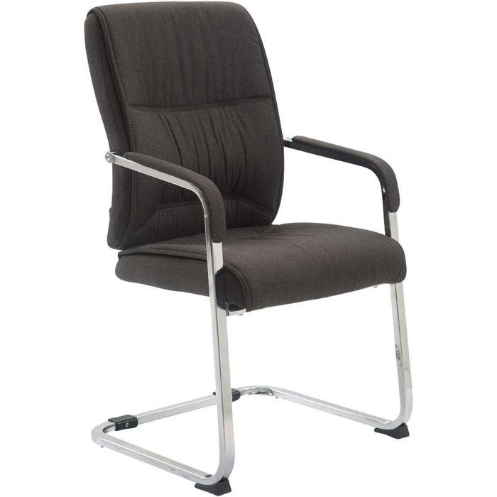 Крісло конференції Anubis XXL темно-сіре з м'яким сидінням та металевим каркасом