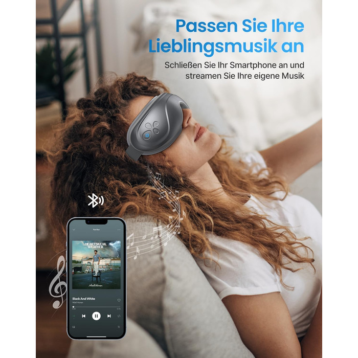 RENPHO Eyeris 2 - Масажер для очей з підігрівом та вібрацією, для розслаблення, догляду за очима, зменшення напруги, сухих очей, покращення сну