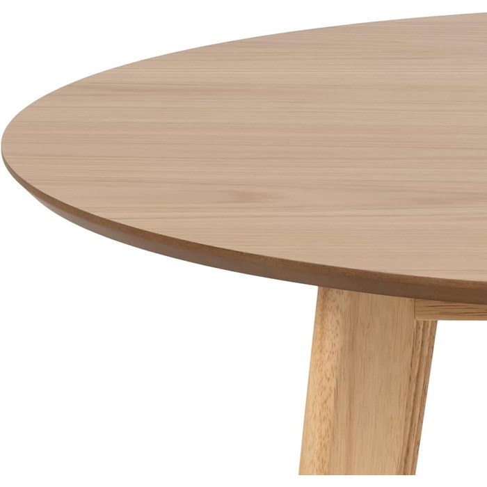Стіл обідній Roxanne Runder від AC Design Furniture: круглий, Ø 105 см, висота 76 см, шпон дуба, для кухні/їдальні, сучасний ретро стиль
