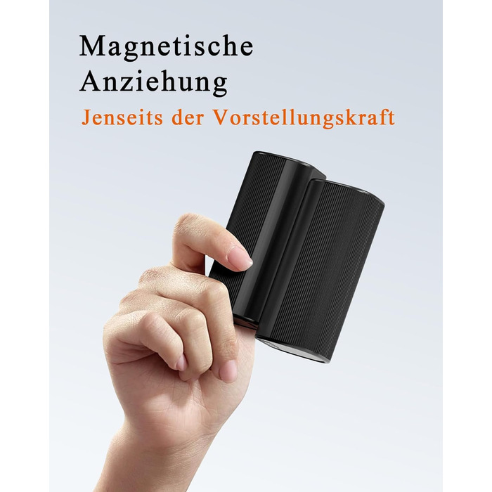 Електричні грілки для рук KINREECELL 10000mAh, 2 шт., з магнітним з'єднанням, зарядний кейс, 4 режими нагріву, до 55°C, тривалий час роботи, портативні