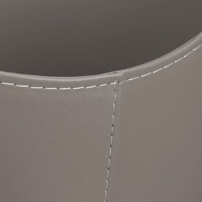 Кошик для дров Relaxdays сірого кольору з штучної шкіри