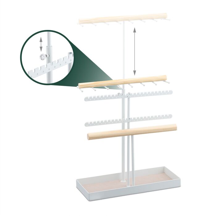 Підставка для прикрас Relaxdays з регульованою висотою, Т-подібної форми