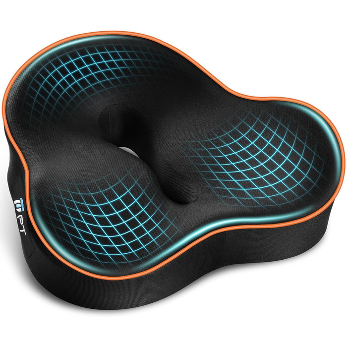 Ергономічна подушка для сидіння з memory foam для офісного крісла та авто, подушка для офісного крісла, авто та home office, знімний чохол, неслизька, M (60–85 кг)