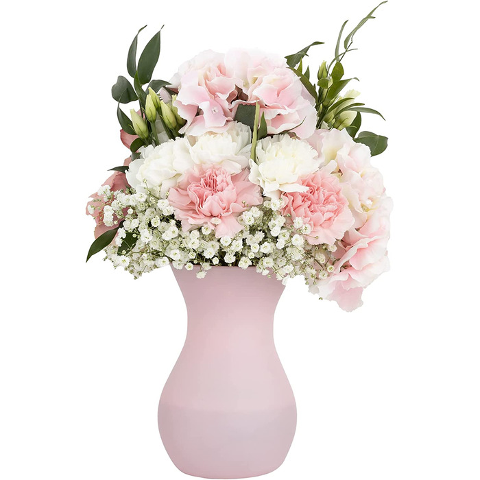 Тренд для дому ваза для квітів ваза скляна скляна ваза для квітів скляна ваза для квітів настільна декоративна ваза прозора скляна декоративна ваза для вітальні декоративна ваза 2410 мл год 18 см / мак (пастельно-рожевий, 1229 мл)