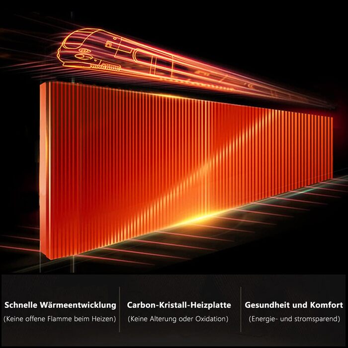 Інфрачервовий нагрівач для стін Mursche 450W з термостатом, Wi-Fi, пультом ДУ та мобільним додатком. Енергозберігаючий електричний нагрівач для дому.