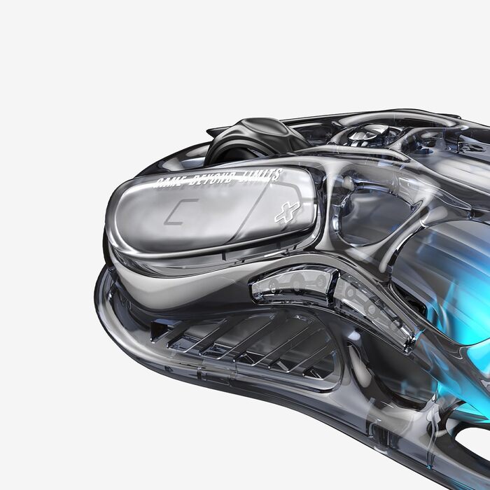 GravaStar Mercury M2 Бездротова ігрова миша з 26000 DPI, сенсор PAW3395, 79г, 5 RGB-режимів, 5 програмованих кнопок, Tri-Mode (2.4GHz/Bluetooth/кабель), для PC/Mac – (Прозорий чорний)