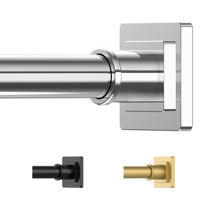 Штанга для душу ENE, 79-200 см, нековзна, натяжна фіксація без свердління, регульована, з нержавіючої сталі