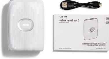 Друк фото з телефону INSTAX Mini LINK 2, Компактний принтер, Білий, Clay White