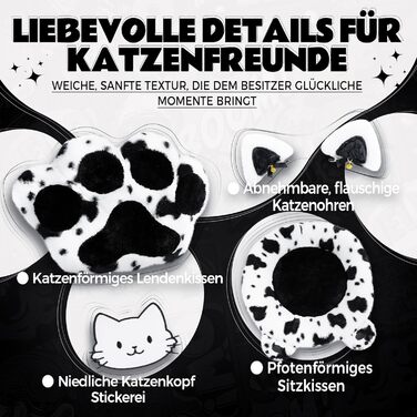 Ігровий крісло Dowinx з підніжкою, ергономічний геймерський крісло для ПК, комфортний крісло для дорослих, рожево-білий (чорно-білий)