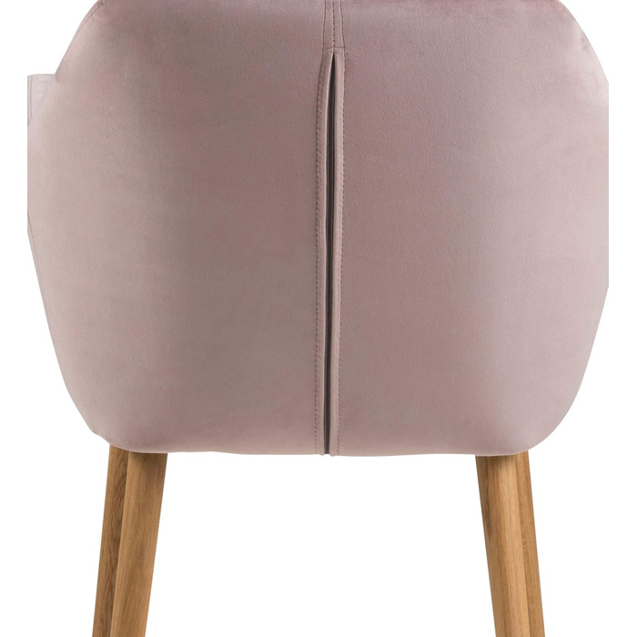 AC Design Furniture Стілець для їдальні Wendy, 57x61x83 см, Флаконно-зелений/Дуб, Велюр/Дуб