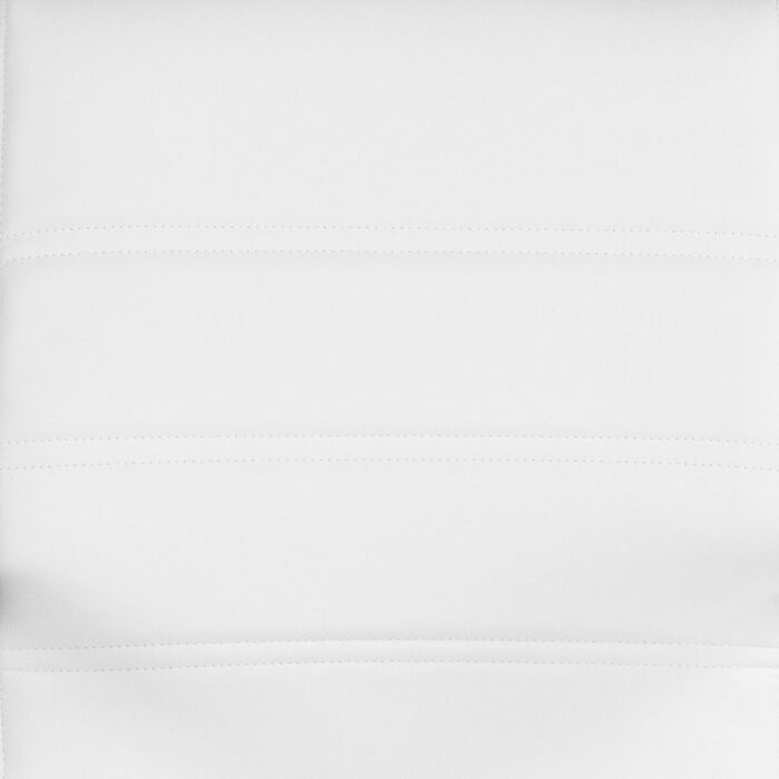 Крісло шеф Flash Furniture: обертне, біле шкіряне, з червоно-золотим каркасом, 61x58,5x103,5 см