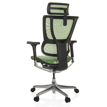 Ергономічне крісло для офісу/кабінету ERGOHUMAN SLIM GEN2 з сітчастою спинкою, колір зелений, hjh OFFICE