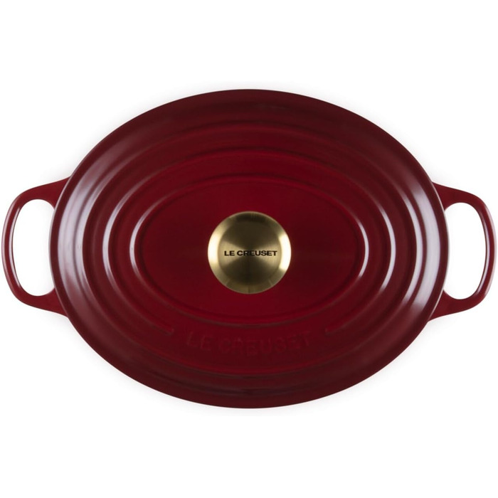 Le Creuset Signature Чавунний Бражульник з кришкою, овальний, 27 см, 7.5 л, для всіх типів плит, включаючи індукцію, колір Chambray