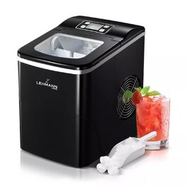 Машина для приготування льоду Lehmann - швидке виробництво, 2 розміри, 12 кг/24 год, для дому, вечірки, офісу, кемпінгу (2 л)