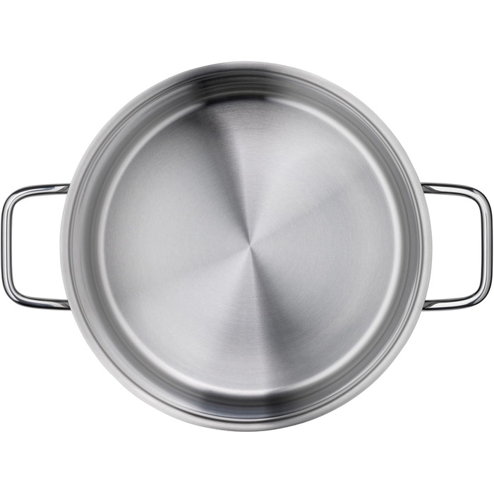 Набір кухонного посуду Silit Extra Cook: каструлі 16/20/24 см з кришками, ковшик 16 см, внутрішня шкала, широкий зливний край, придатний для миття в посудомийній машині, з нержавіючої сталі Crominox