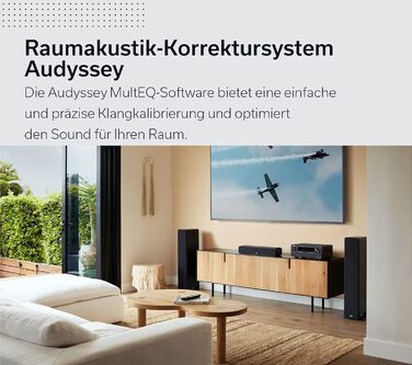 Канальний AV-ресивер Denon AVR-S970H, Dolby Atmos, 8K HDMI, Bluetooth, Wi-Fi, Alexa, Чорний, 7.2-