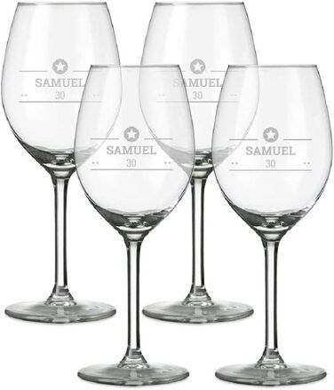 Келих для білого вина з гравіюванням персоналізується з ім'ям-Келих для вина з гравіюванням по імені персоналізується за допомогою тексту, різних дизайнів і шрифтів (4)