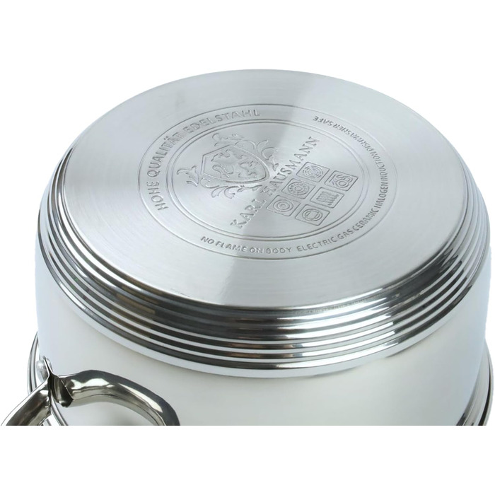 Пароварка Karl Hausmann 2.4L з нержавіючої сталі, 18 см, для індукційних плит